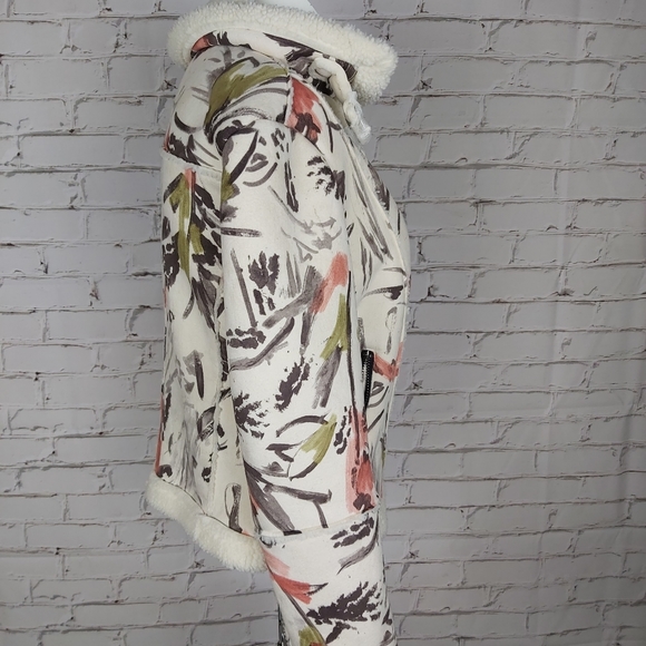 Zara Faux Suede Printed Jacket warm like Sweater - Picture 5 of 10
